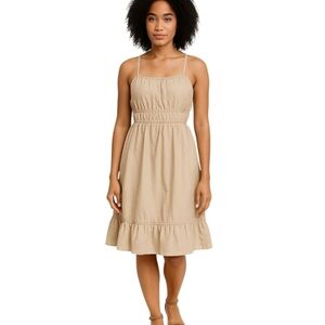 Absolutely Gold Ruched Sundress Resort Wear. Size 1X( Jr)